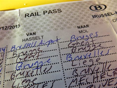 belgium train pass for tourists